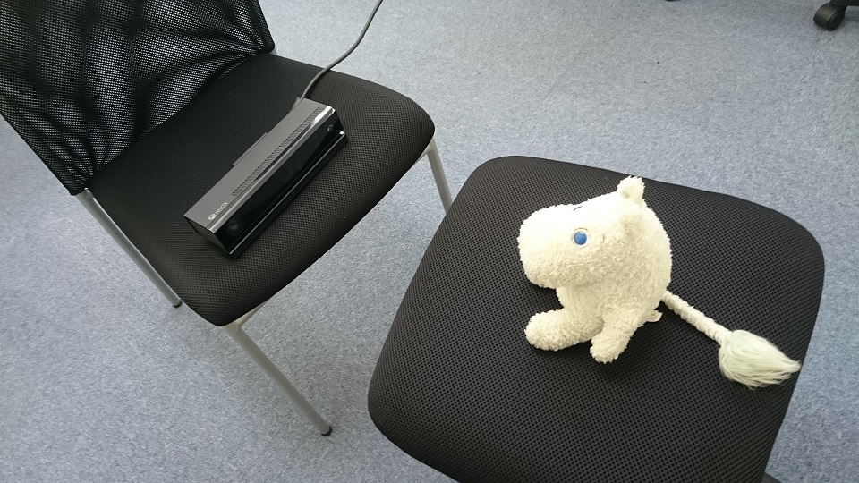 ムーミンとkinect
